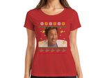 Babbo Natale - Maglietta Da Donna Con Maglione Natalizio, Rosso, Xl