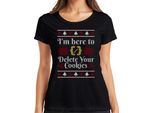 Computer Scientist Cookies Christmas Saying - Ugly Christmas Sweater Christmas Gift Ladies T-Shirt, Nero, 3XL