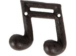 Clayre & Eef Appendiabiti Da Parete 10X3X9 Cm Metallo Marrone