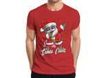 Maglietta Da Uomo Dabbing Santa Claus - Regalo Di Natale, Rosso, 3XL