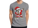 Maglietta Da Uomo Dabbing Santa Claus - Regalo Di Natale, Grigio, Xxl
