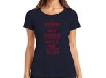 Sognando Un Natale Bianco - Regalo Di Natale Maglietta Da Donna Di Natale, Navy, 3XL