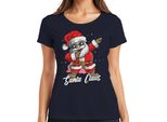 Maglietta Da Donna Dabbing Santa Claus - Regalo Di Natale, Navy, Xxl