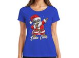 Maglietta Da Donna Dabbing Santa Claus - Regalo Di Natale, Blu, Xl