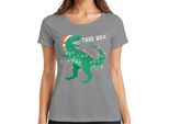 Maglietta Da Donna Tree Rex Christmas Tree Dinosaur - Regalo Di Natale, Grigio, Xxl