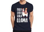 Maglietta Da Uomo Fala Lala Lala Llama - Regalo Di Natale, Marina, Xxl