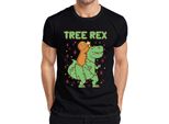 Maglietta Da Uomo Tree Rex Gingerbread Christmas Tree Dino - Christmas Gift, Nero, M