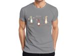 Maglietta Da Uomo Happy Holidays Gnomi Svedesi Elfi - Regalo Di Natale, Grigio, 3XL