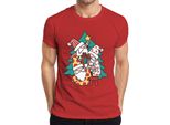 Maglietta Da Uomo Swedish Gnome Christmas Tree - Christmas Gift, Rosso, 3XL