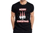 Maglietta Da Uomo Merry Christmas Sweden Gnome - Christmas Gift, Nero, M