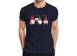 Buon Natale Gnomo Elfi Gnomi - Regalo Di Natale Maglietta Da Uomo Di Natale, Navy, L