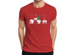 Buon Natale Gnomo Elfi Gnomi - Regalo Di Natale Maglietta Da Uomo Di Natale, Rosso, 3XL