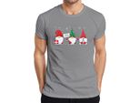 Buon Natale Gnomo Elfi Gnomi - Regalo Di Natale Maglietta Da Uomo Di Natale, Grigio, L