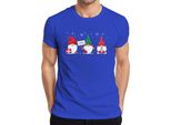 Buon Natale Gnomo Elfi Gnomi - Regalo Di Natale Maglietta Da Uomo Di Natale, Blu, M
