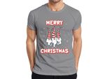 Maglietta Da Uomo Merry Christmas Sweden Gnome - Christmas Gift, Grigio, M