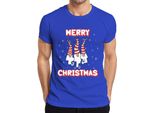 Maglietta Da Uomo Merry Christmas Sweden Gnome - Christmas Gift, Blu, M