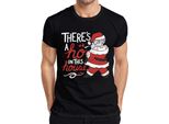 C'è Un Ho In Questa Casa Babbo Natale - Regalo Di Natale Maglietta Da Uomo, Nero, Xxl