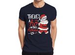C'è Un Ho In Questa Casa Babbo Natale - Regalo Di Natale Maglietta Da Uomo, Navy, Xxl
