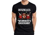 Maglietta Da Uomo Natale, Nero, Xl - Regalo Di Natale - Divertente Bradipo Che Fa Merenda