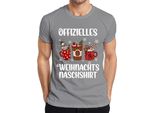 Maglietta Da Uomo Natale, Grigio, Xl - Regalo Di Natale - Divertente Bradipo Che Fa Merenda