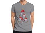 Gnomo Albero Di Natale Elfi Svezia Gnomi - Regalo Di Natale Maglietta Da Uomo, Grigio, Xxl