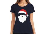 Completo Natalizio Di Babbo Natale - Maglietta Da Donna Con Regalo Di Natale, Navy, Xl