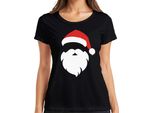 Completo Natalizio Di Babbo Natale - Maglietta Da Donna Con Regalo Di Natale, Nero, Xxl