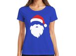 Completo Natalizio Di Babbo Natale - Maglietta Da Donna Con Regalo Di Natale, Blu, Xl