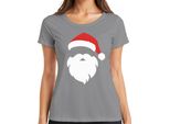 Completo Natalizio Di Babbo Natale - Maglietta Da Donna Con Regalo Di Natale, Grigio, Xl