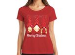 Merry Christmas Swedish Christmas - Gnome Christmas Gift Maglietta Da Donna Di Natale, Rosso, Xxl