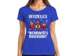 Divertente Bradipo Che Fa Merenda - Regalo Di Natale Maglietta Da Donna, Blu, Xl