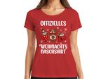Divertente Bradipo Che Fa Merenda - Regalo Di Natale Maglietta Da Donna, Rosso, Xl