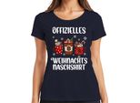 Divertente Bradipo Che Fa Merenda - Maglietta Da Donna Con Regalo Di Natale, Navy, Xl