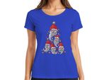 Gnomo Albero Di Natale Elfi Svezia Gnomi - Regalo Di Natale Maglietta Da Donna, Blu, M