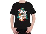 Albero Di Natale Dello Gnomo Svedese - Regalo Di Natale Maglietta Unisex Per Bambini, Nero, 152