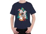 Albero Di Natale Dello Gnomo Svedese - Regalo Di Natale Maglietta Unisex Per Bambini, Navy, 152