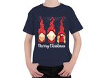 Buon Natale Svedese - Gnomo Regalo Di Natale Maglietta Unisex Per Bambini, Navy, 116