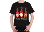 Buon Natale Svedese - Gnomo Regalo Di Natale Maglietta Unisex Per Bambini, Nero, 152