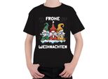 Buon Natale Gnomo Gnomo Svezia - Regalo Di Natale Maglietta Unisex Per Bambini, Nero, 128