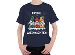 Buon Natale Gnomo Gnomo Svezia - Regalo Di Natale Maglietta Unisex Per Bambini, Navy, 128