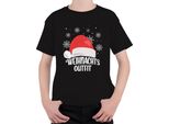 Cappello Di Babbo Natale - Regalo Di Natale Maglietta Unisex Per Bambini, Nero, 152