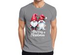 Coppia Gnomo Elfi Pixie - Regalo Di Natale Maglietta Da Uomo, Grigio, 3XL