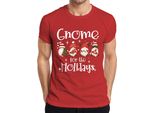 Gnomo Per Le Feste Gnomo Di Natale - Regalo Di Natale Maglietta Da Uomo Di Natale, Rosso, 3XL