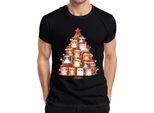 Gatti Albero Di Natale Proprietario Di Gatti - Regalo Di Natale Maglietta Da Uomo, Nero, S