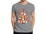 Gatti Albero Di Natale Proprietario Di Gatti - Regalo Di Natale Maglietta Da Uomo, Grigio, Xxl