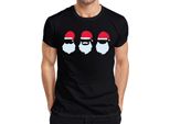 Tre Natali Babbo Natale Santa Klaus - Regalo Di Natale Maglietta Da Uomo, Nero, L