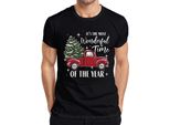 Maglietta Da Uomo "Most Wonderful Time Of The Year - Christmas Gift Christmas"", Nero, S"