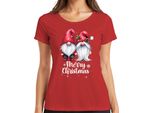 Coppia Gnomo Elfi Pixie - Regalo Di Natale Maglietta Da Donna Di Natale, Rosso, L
