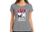 Coppia Gnomo Elfi Pixie - Regalo Di Natale Maglietta Da Donna Di Natale, Grigio, 3XL