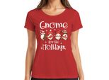 Gnomo Per Le Feste Gnomo Di Natale - Regalo Di Natale Maglietta Da Donna Di Natale, Rosso, S